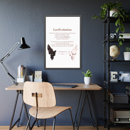 Love evolution Framed Paper Posters