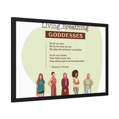 Our Living,Breathing Goddesses Framed Paper Posters