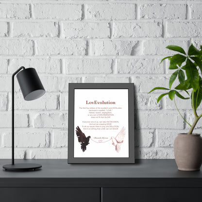 Love evolution Framed Paper Posters