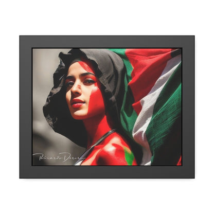 Palestine Girl Framed Poster