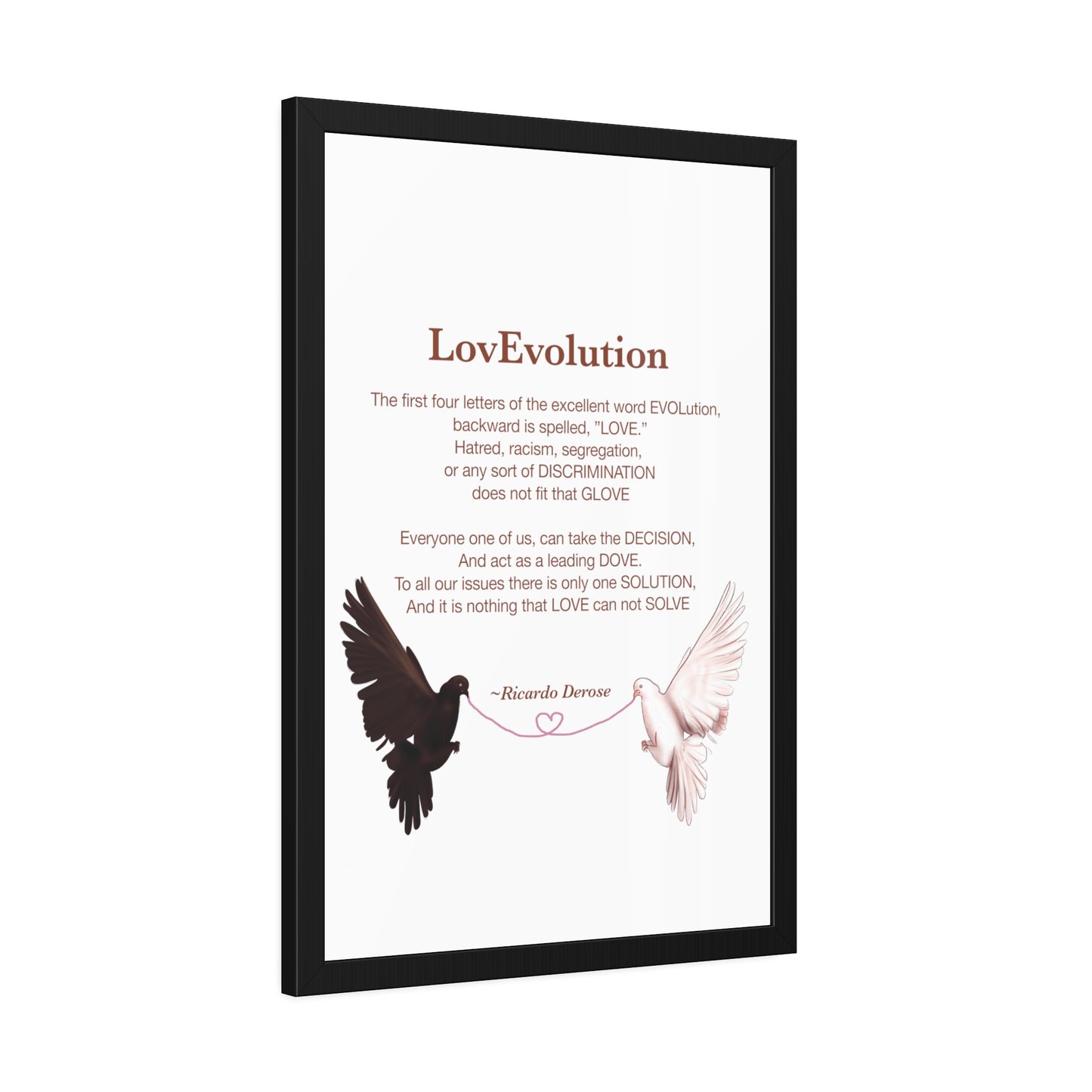 Love evolution Framed Paper Posters