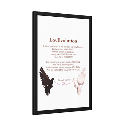 Ricardo Derose Love evolution Framed Paper Posters