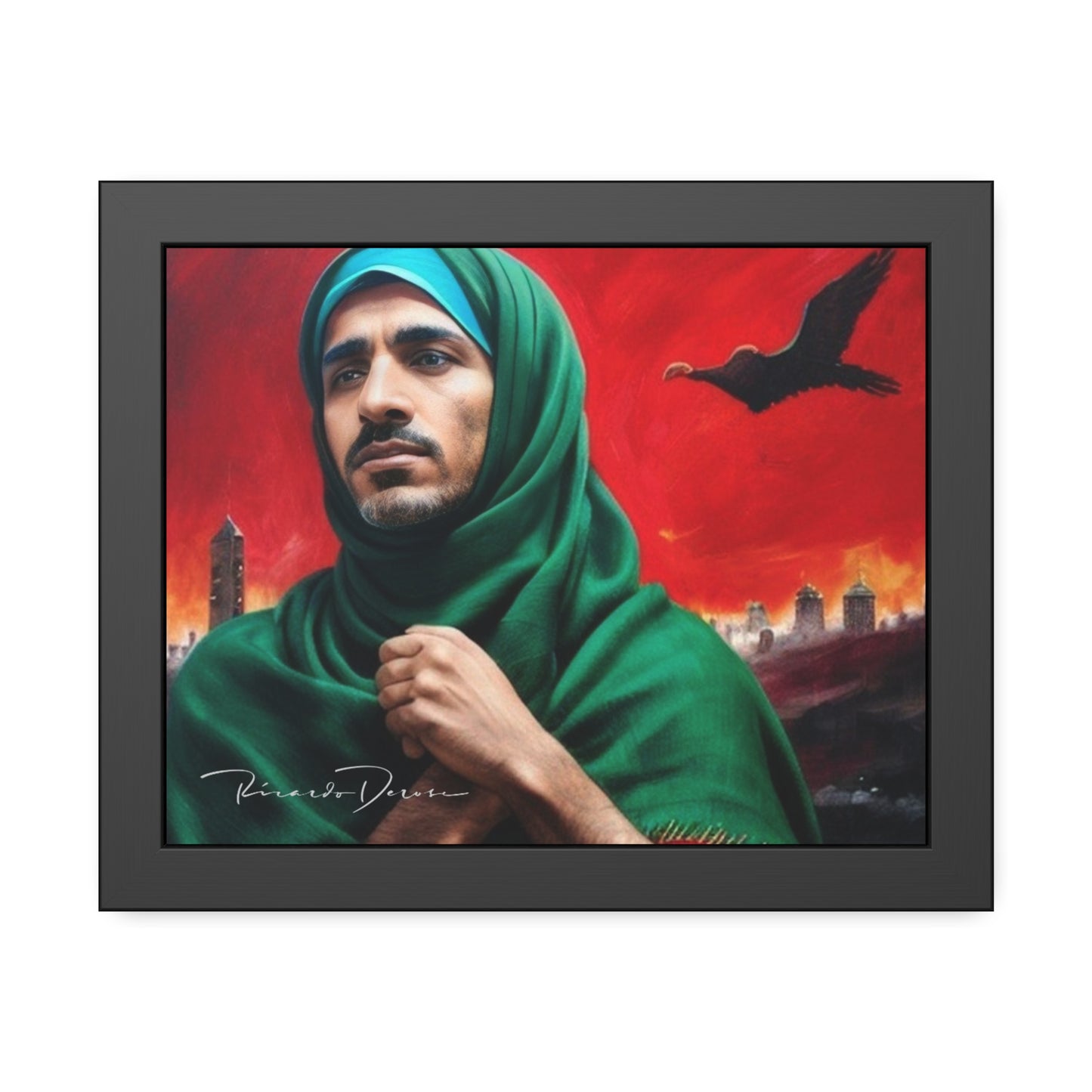 Palestine Man Framed Poster