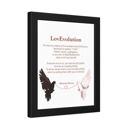 Love evolution Framed Paper Posters