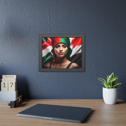 Palestine Girl Framed Poster