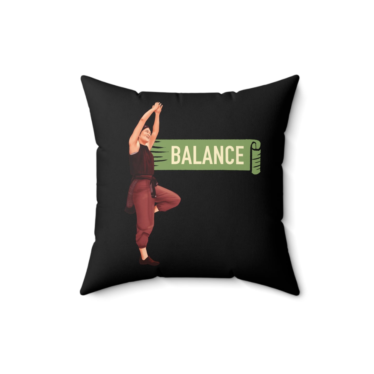 Balance-Spun Polyester Square Pillow