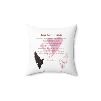 Ricardo Derose LovEvolution_Spun Polyester Square Pillow