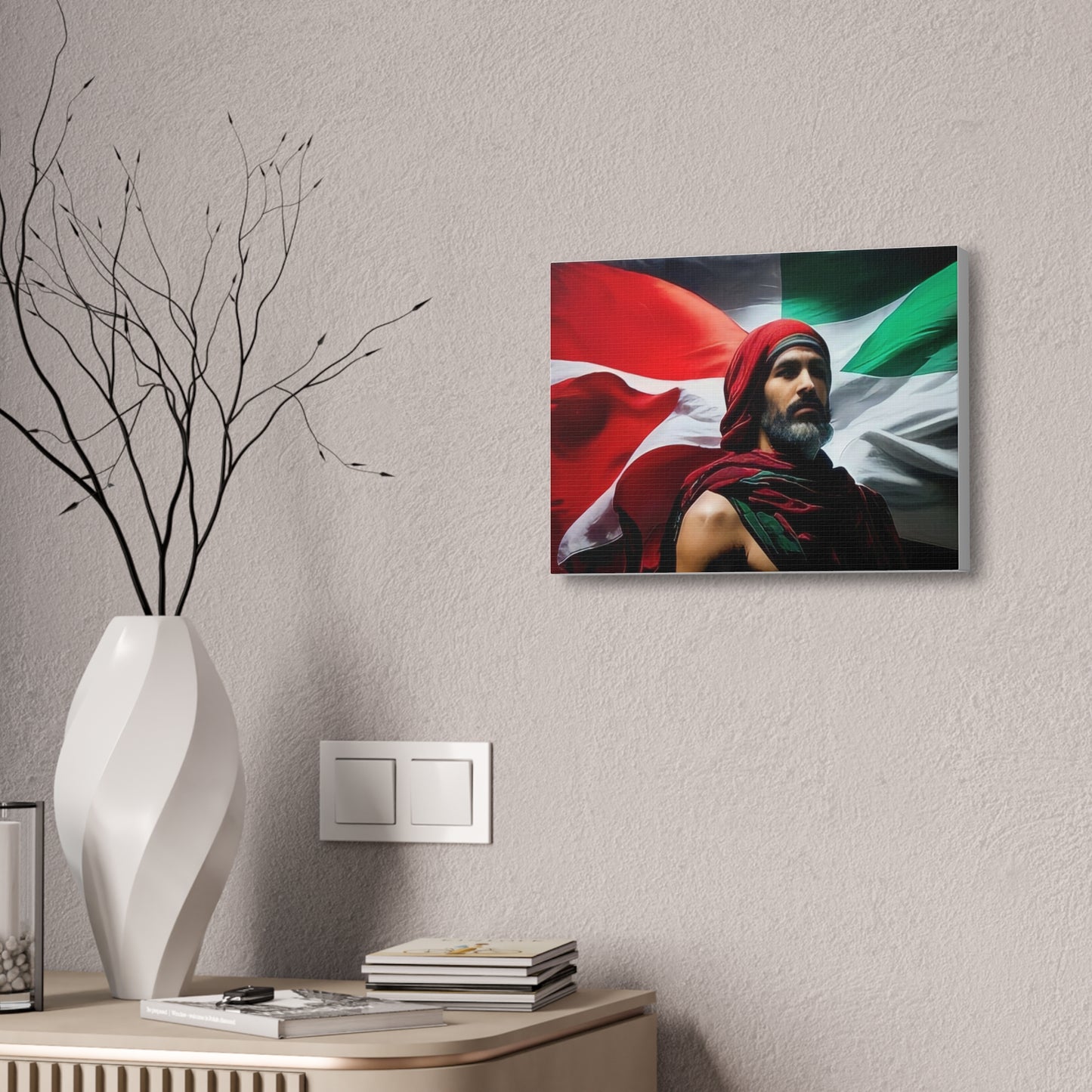 Palestine Man Canvas