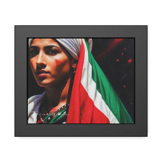 Palestine Girl Framed Poster