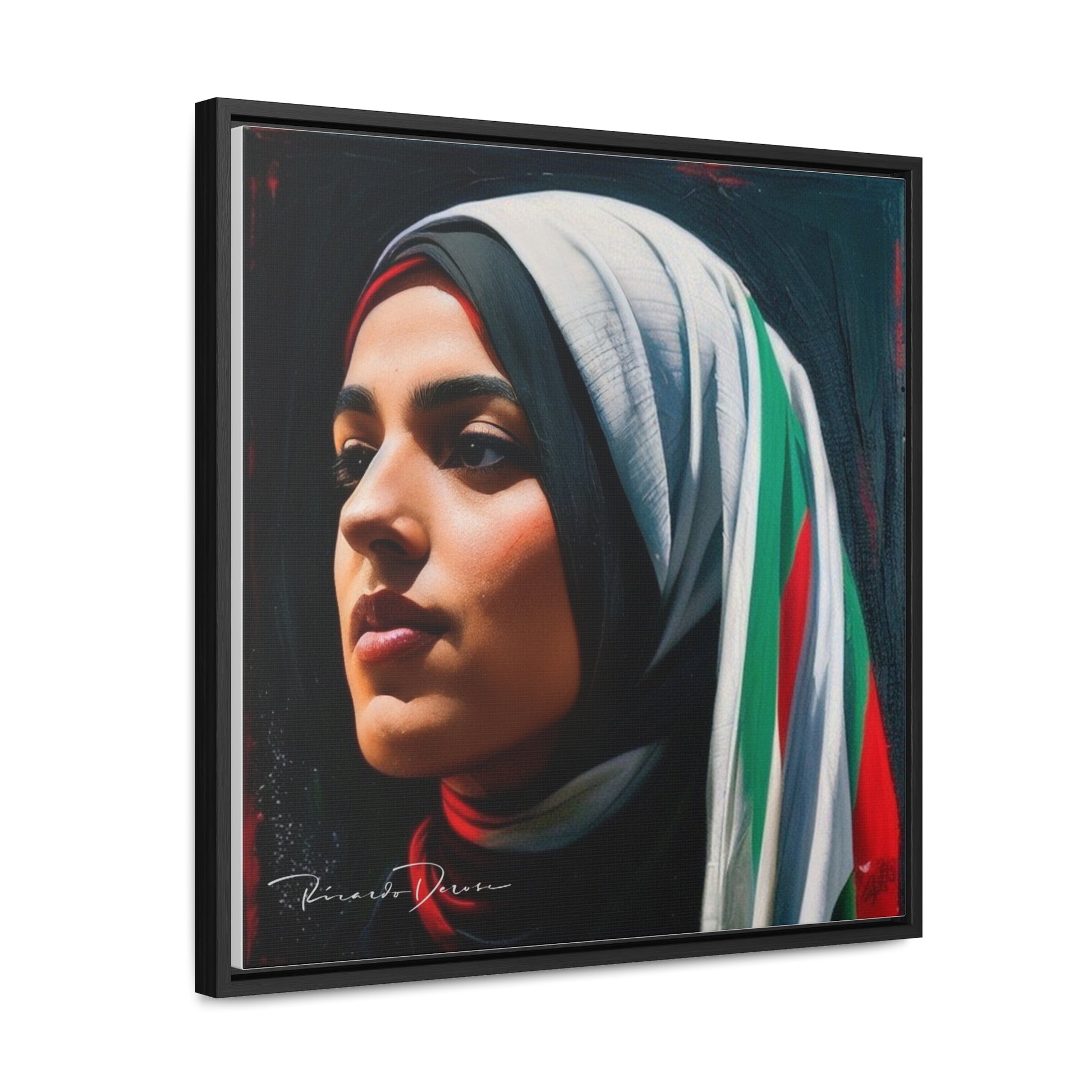 Free Palestine Gallery Canvas Wraps, Square Frame - Derose Entertainment 
