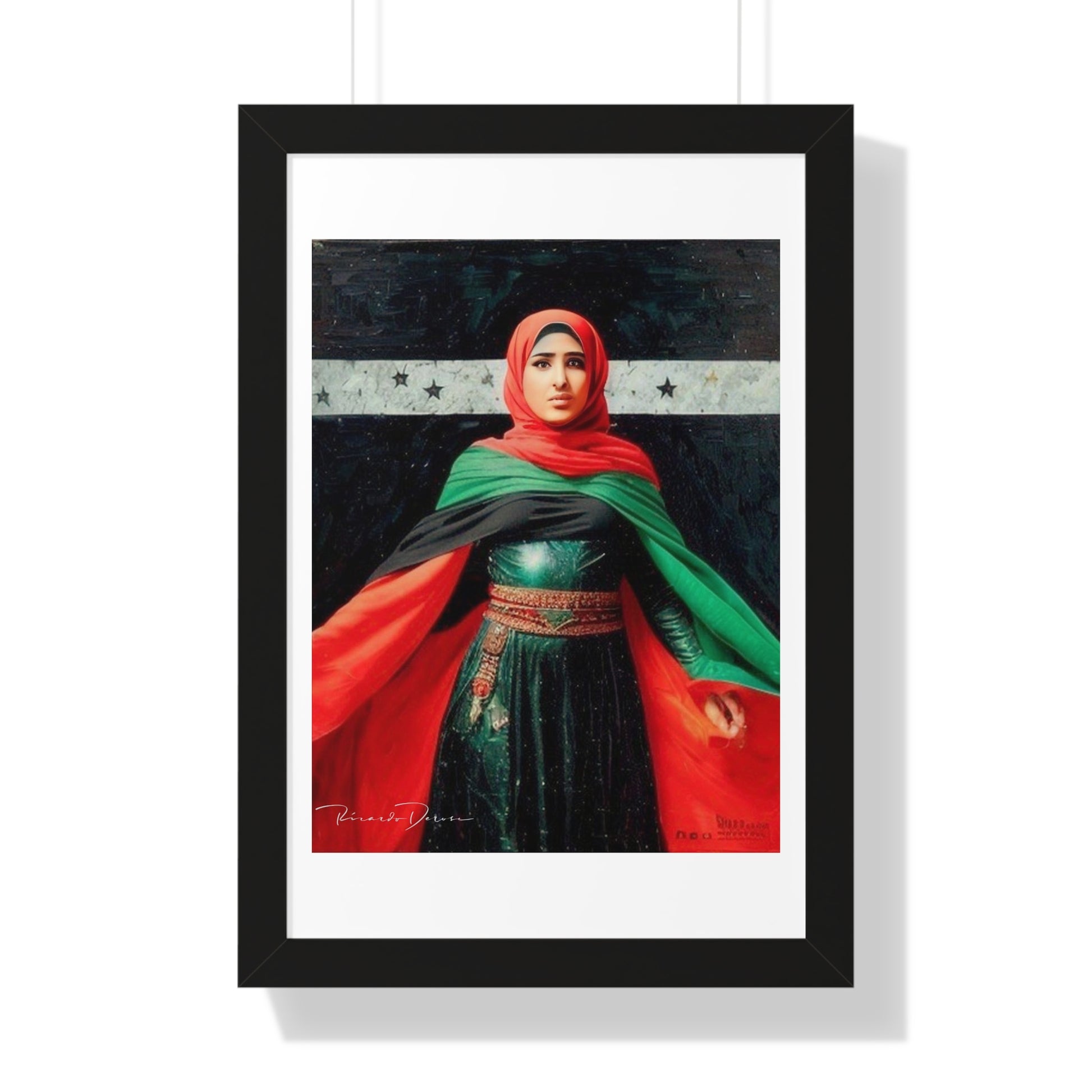 Framed Palestine Vertical Poster - Derose Entertainment 