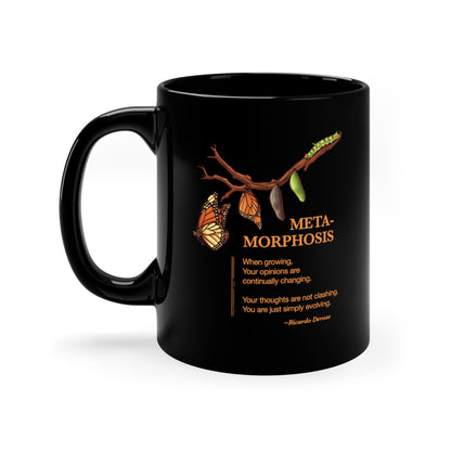 Ricardo Derose Metamorphsis - Black Coffee Mug, 11oz