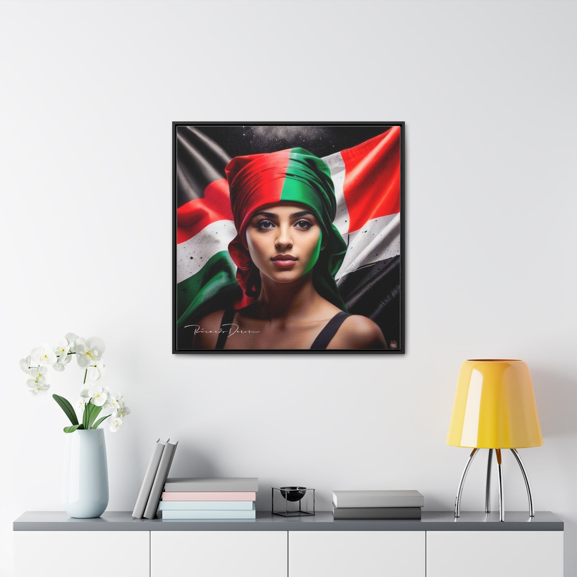 Free Palestine Gallery Canvas Wraps, Square Frame - Derose Entertainment 