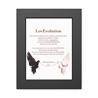 Ricardo Derose Love evolution Framed Paper Posters