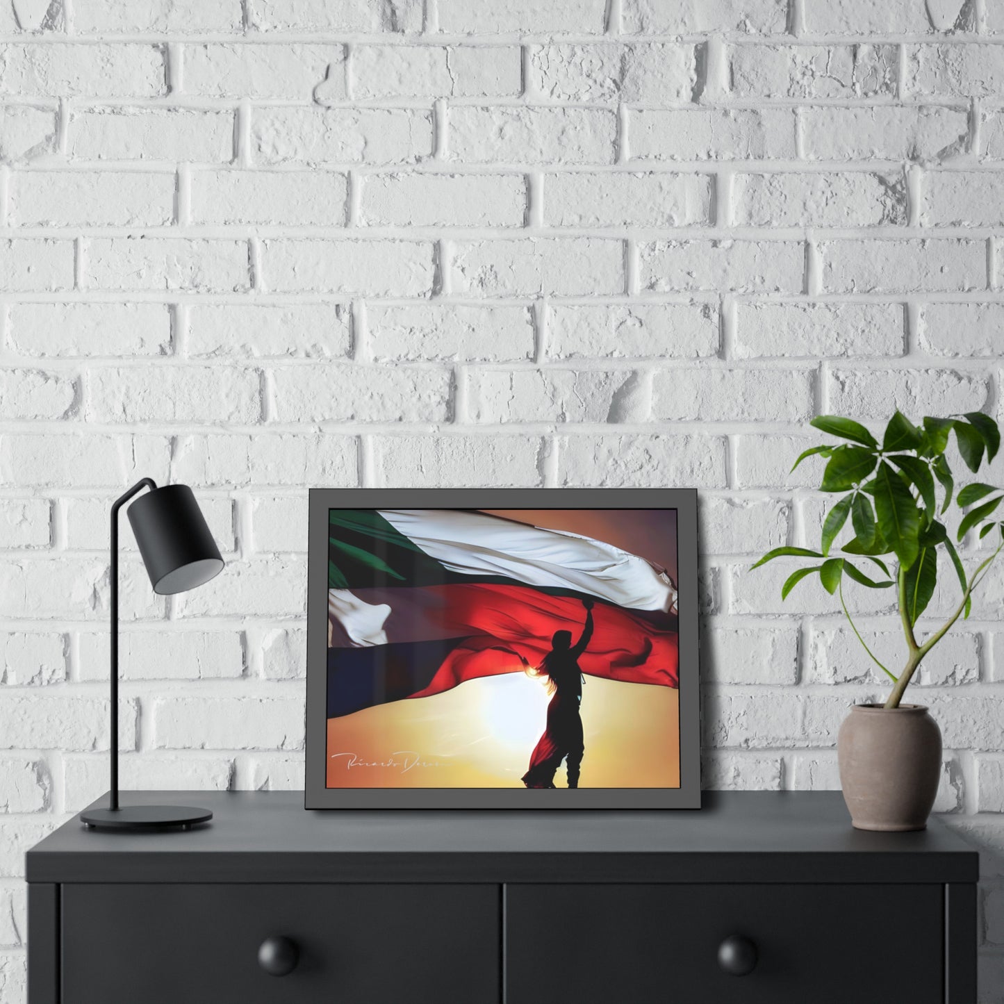 Palestine Flag Framed Poster