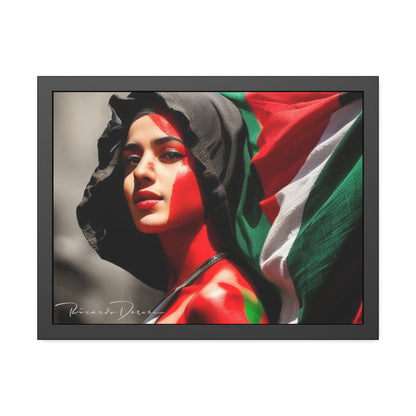 Palestine Girl Framed Poster