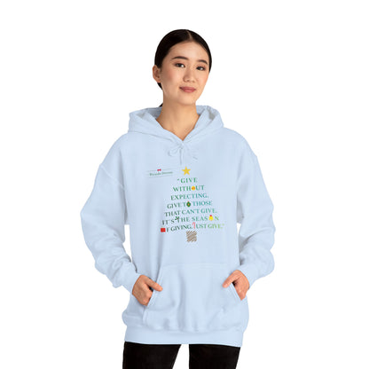 Give Without Expecting_form A Christmas Story_Unisex Heavy Blend™ Hooded Sweatshirt