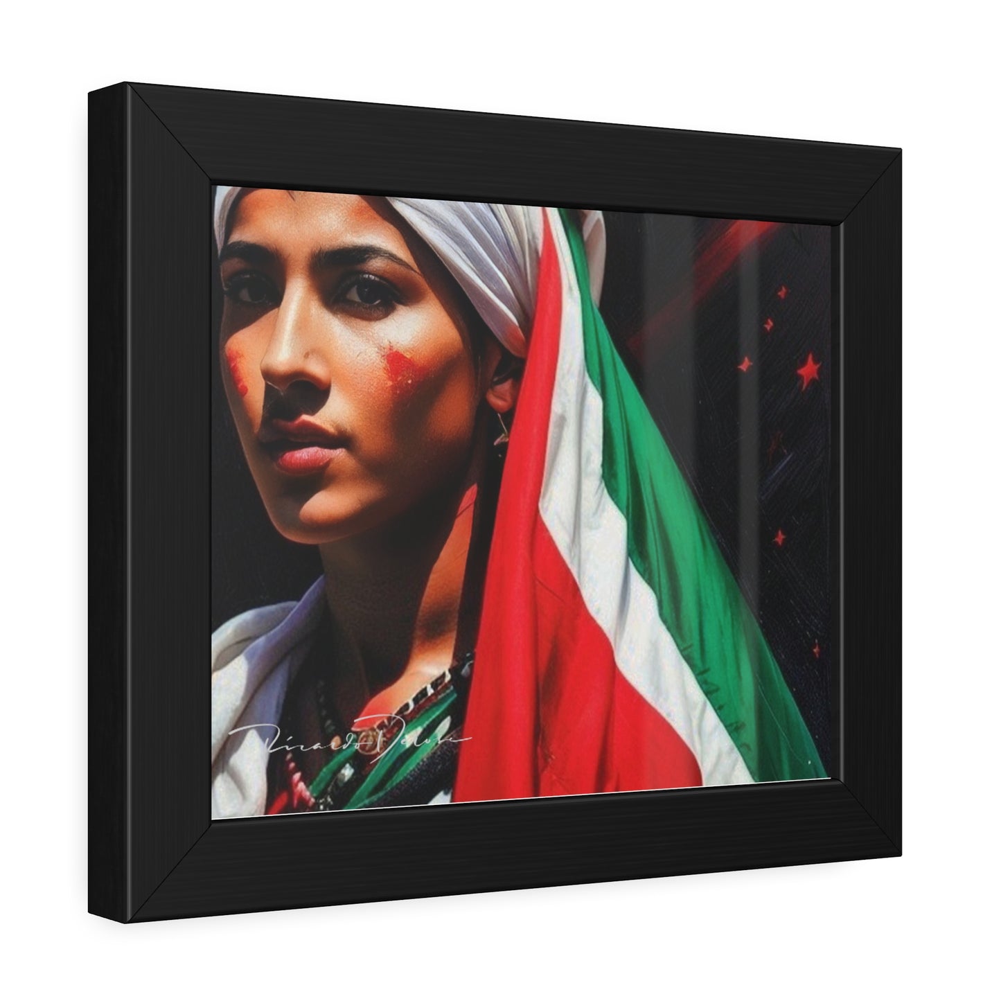 Palestine Girl Framed Poster