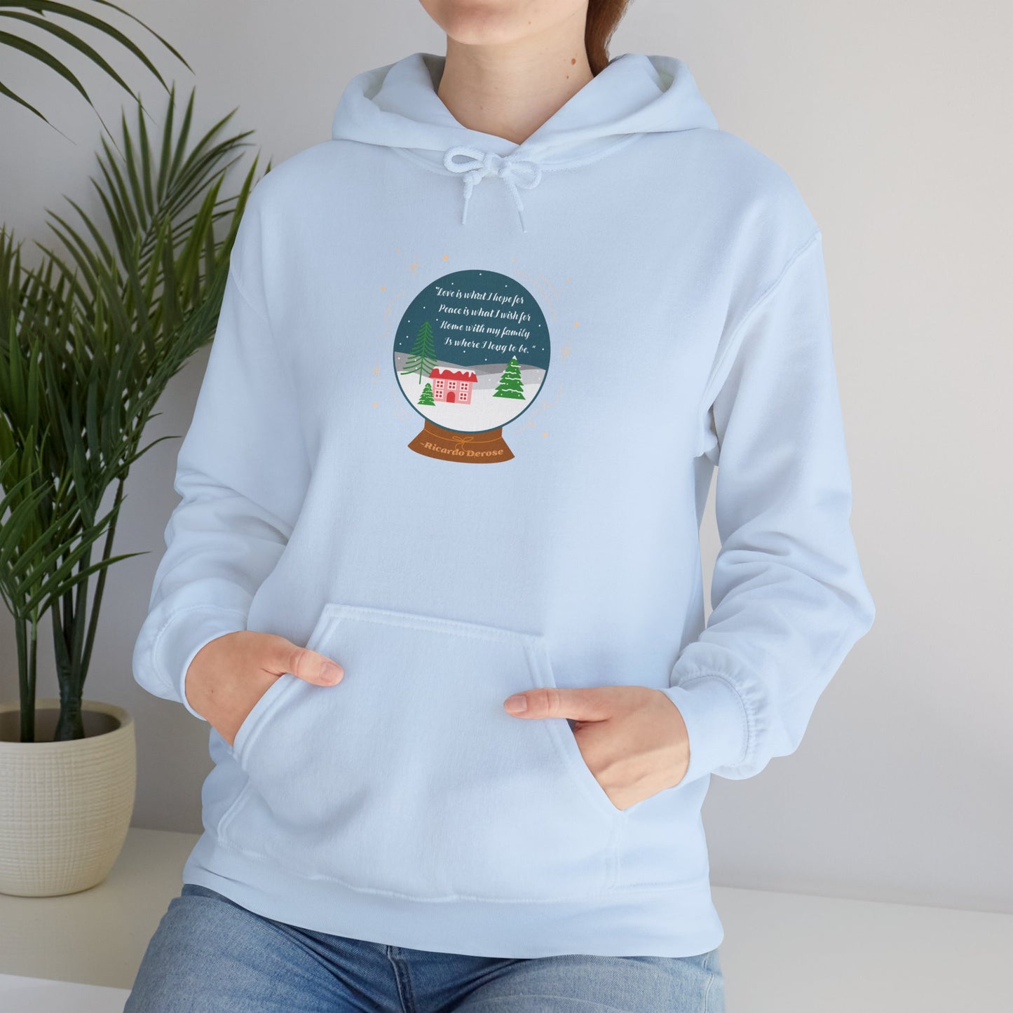 Christmas_Wish for Peace_Unisex Heavy Blend™ Hooded Sweatshirt