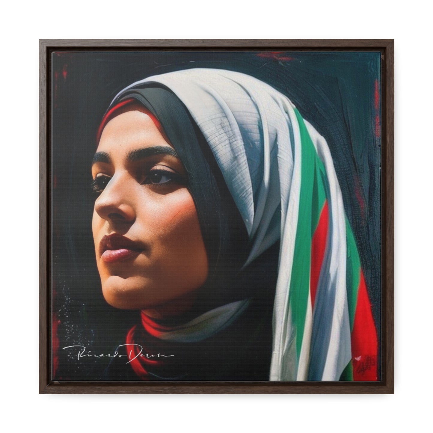 Free Palestine Gallery Canvas Wraps, Square Frame - Derose Entertainment 