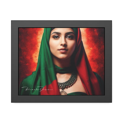 Palestine Girl Framed Poster