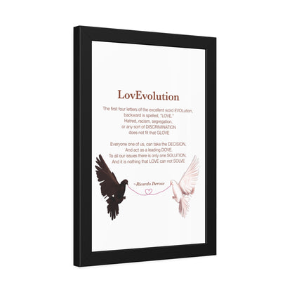 Ricardo Derose Love evolution Framed Paper Posters