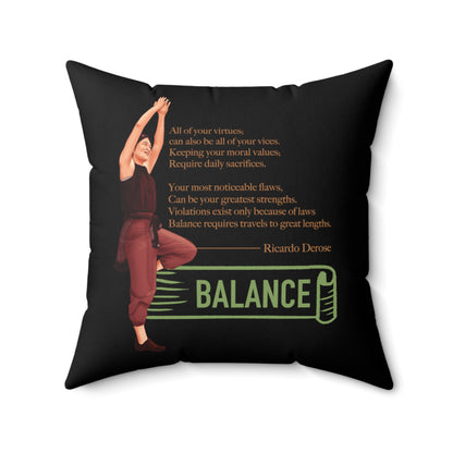 Balance-Spun Polyester Square Pillow