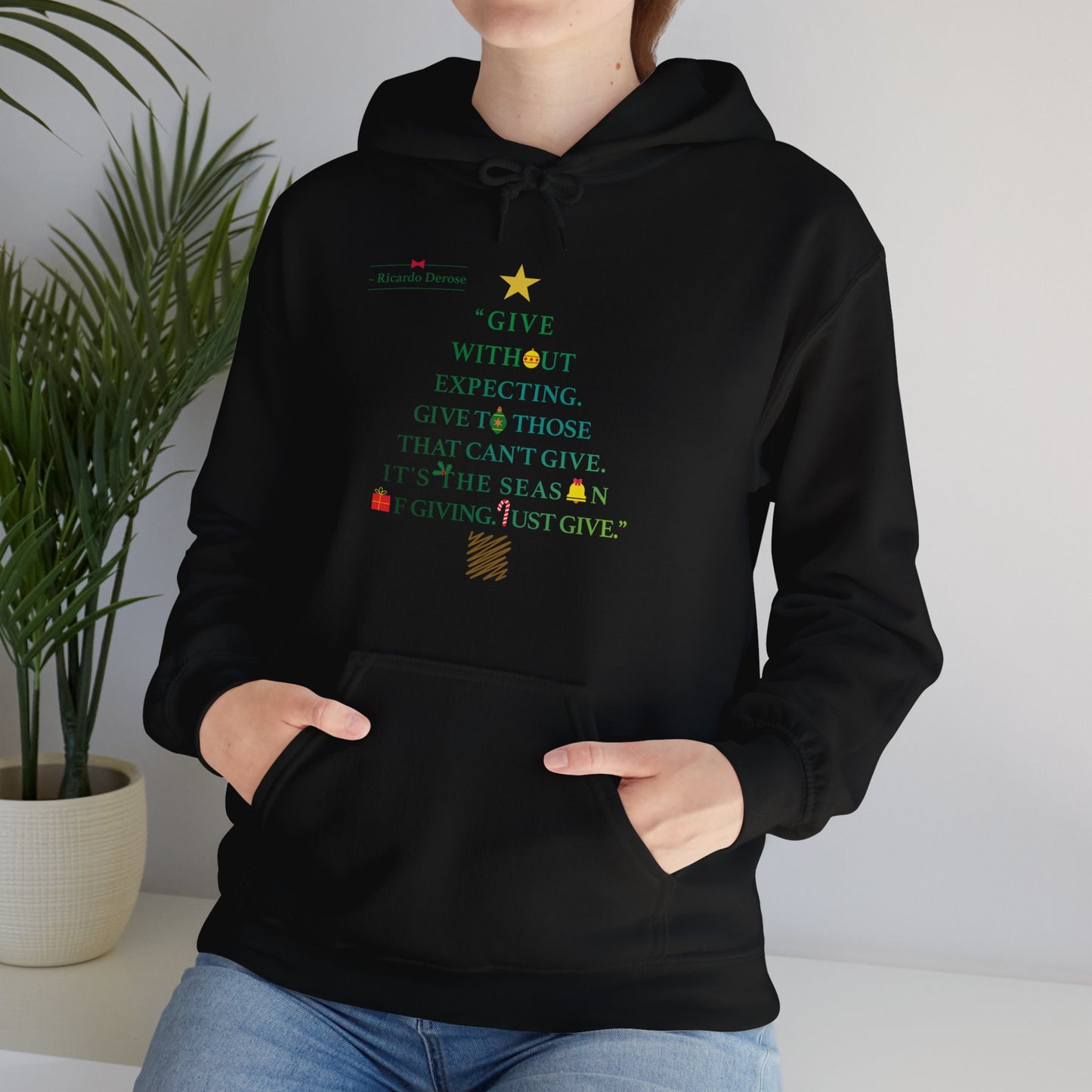 Give Without Expecting_form A Christmas Story_Unisex Heavy Blend™ Hooded Sweatshirt