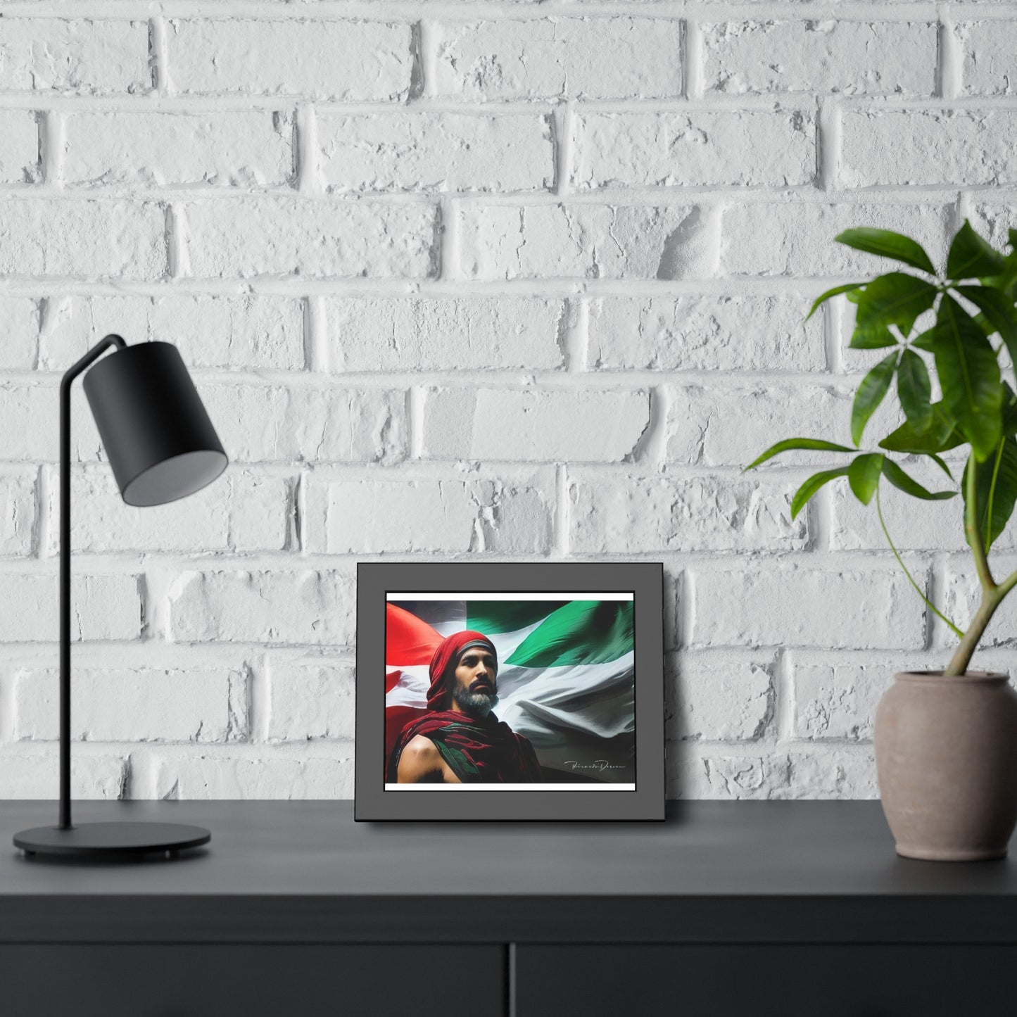 Framed Free Palestine Paper Posters