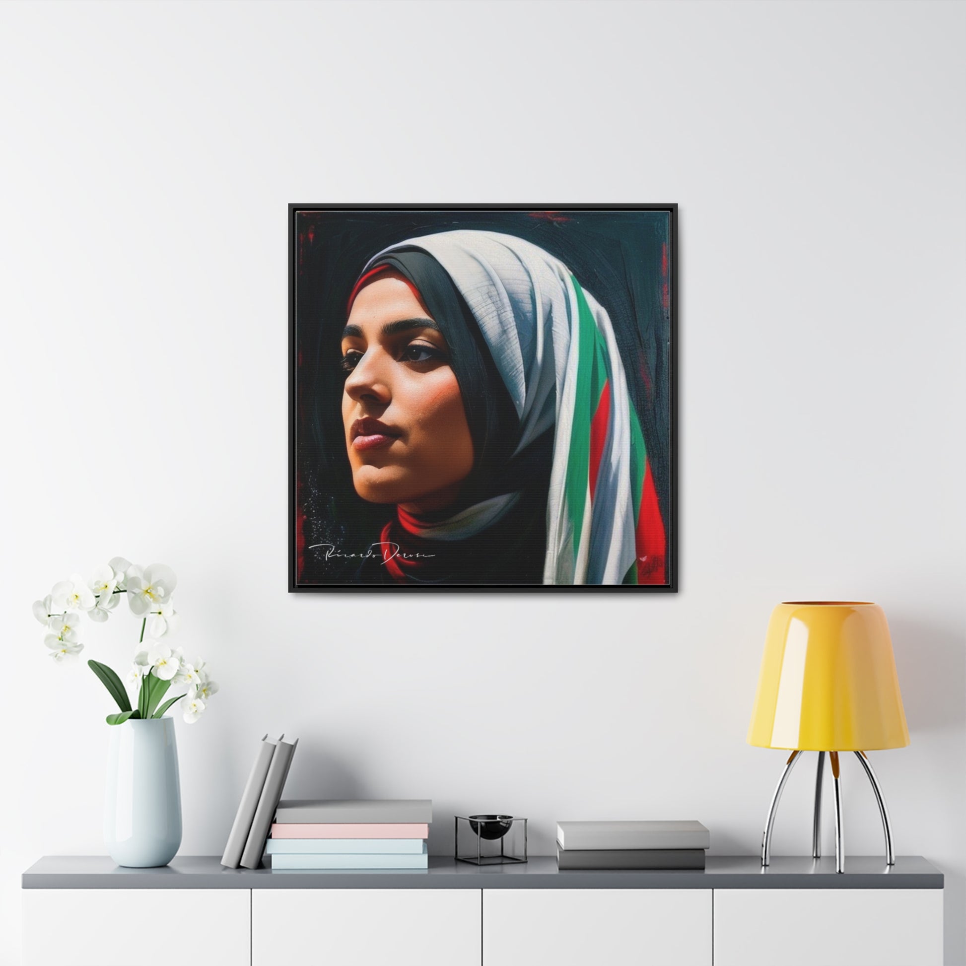 Free Palestine Gallery Canvas Wraps, Square Frame - Derose Entertainment 