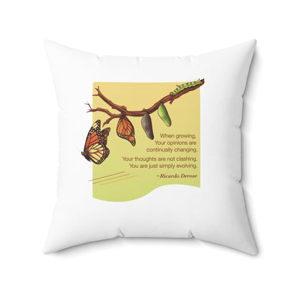Metarmophosis 2_Spun Polyester Square Pillow