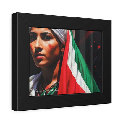 Palestine Girl Framed Poster