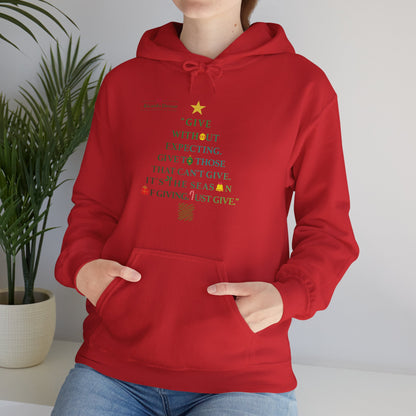 Ricardo Derose Give Without Expecting_form A Christmas Story_Unisex Heavy Blend™ Hooded Sweatshirt