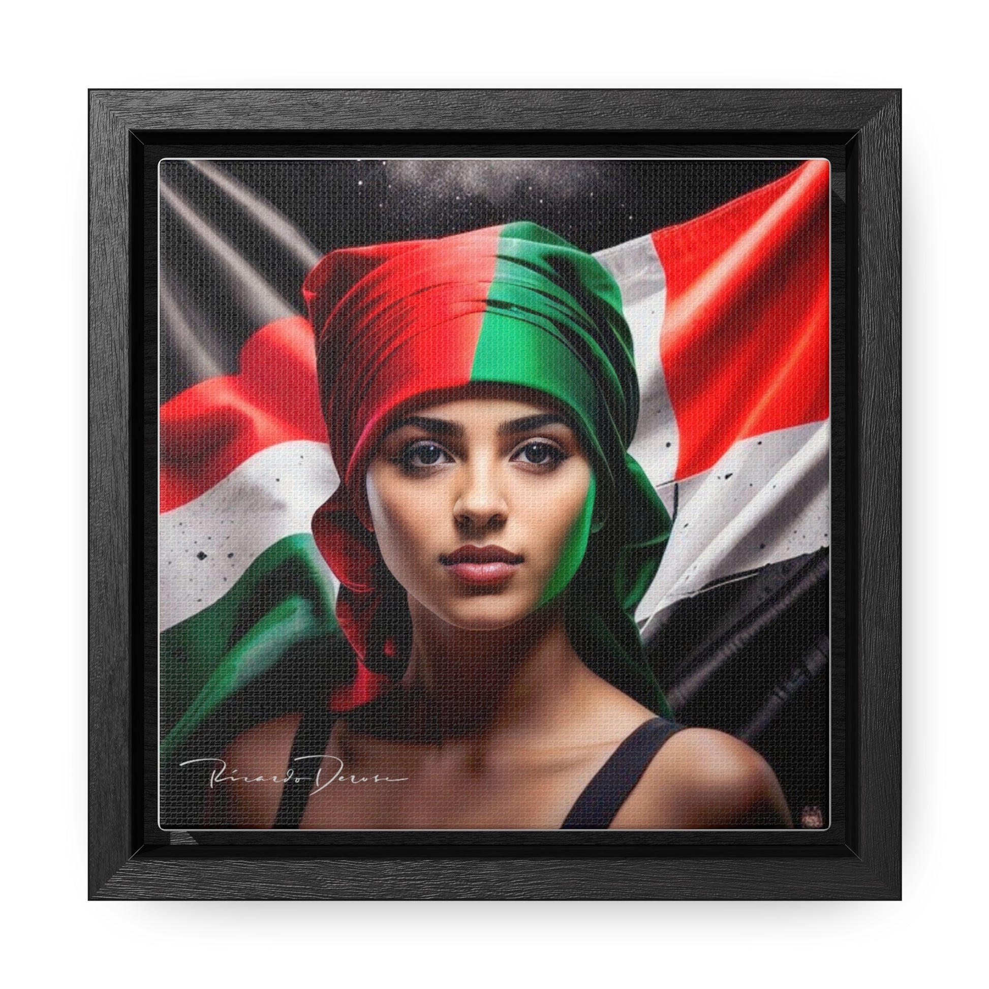 Free Palestine Gallery Canvas Wraps, Square Frame - Derose Entertainment 