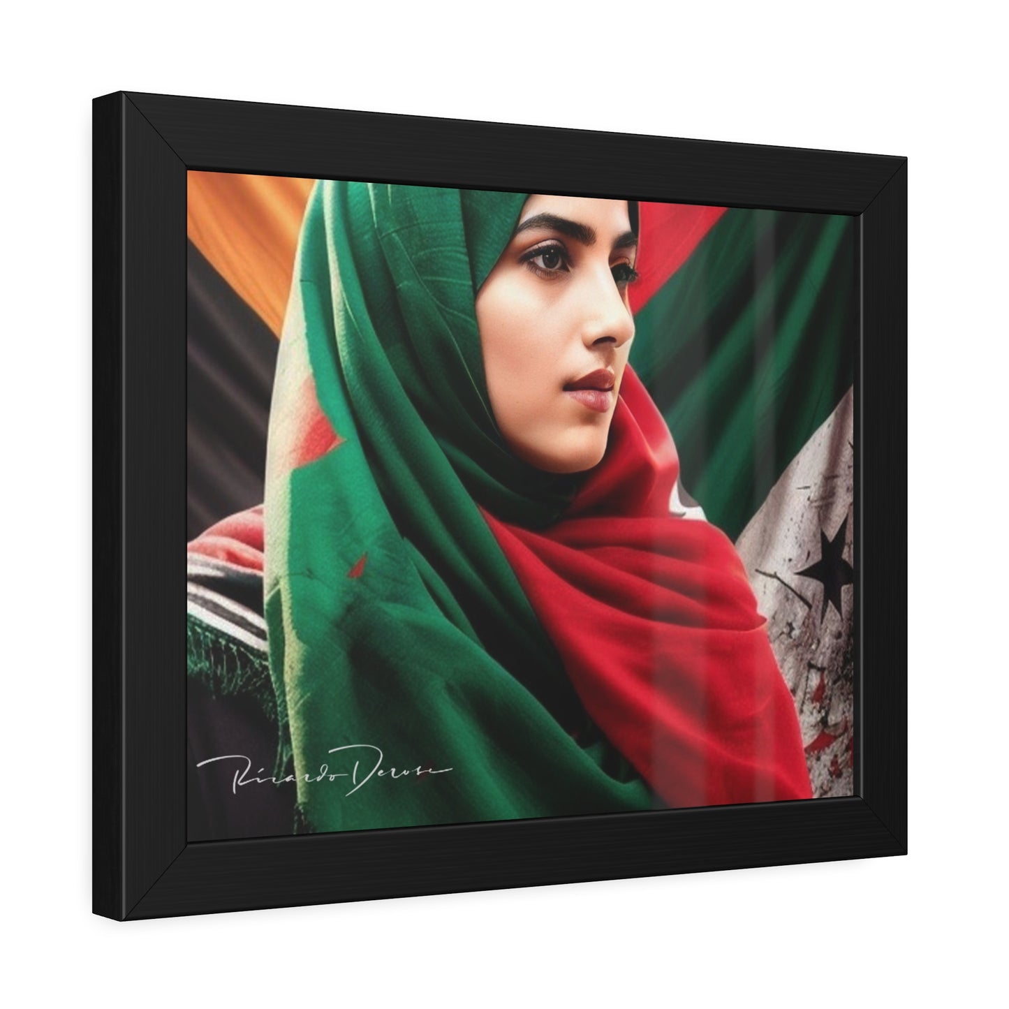 Palestine Girl Framed Poster