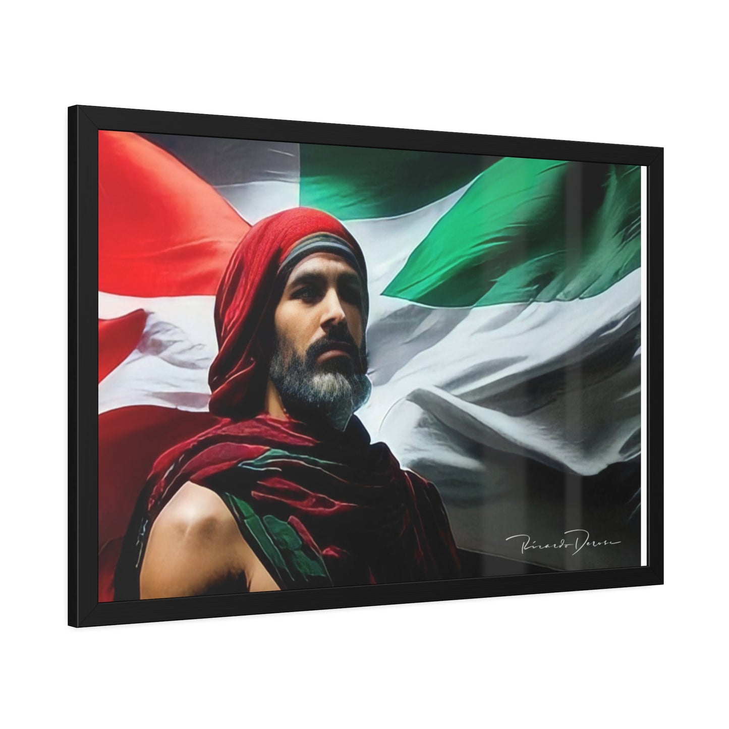 Framed Free Palestine Paper Posters