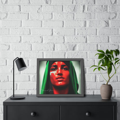 Palestine Girl Framed Poster