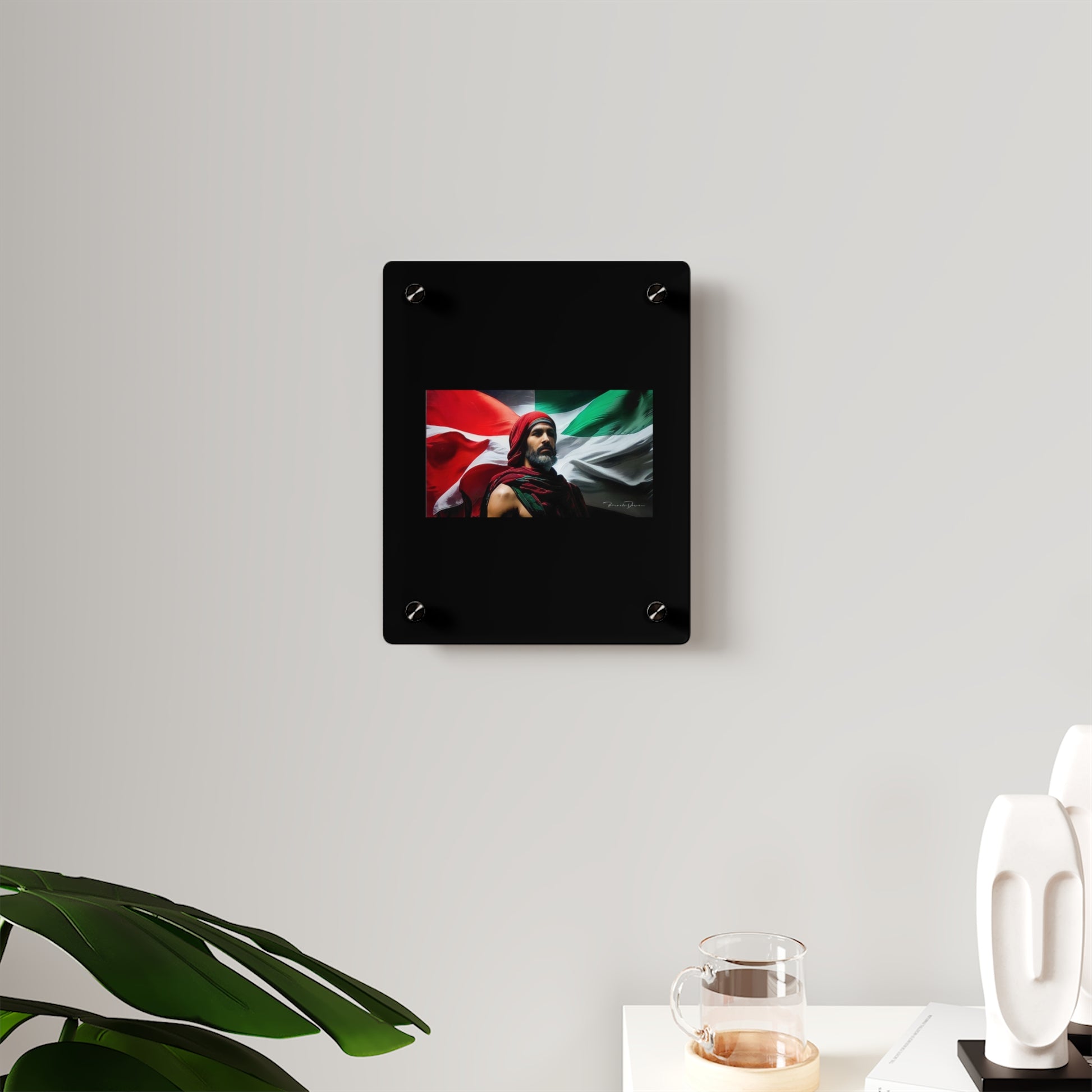 Free Palestine Acrylic Glass Art - Derose Entertainment 