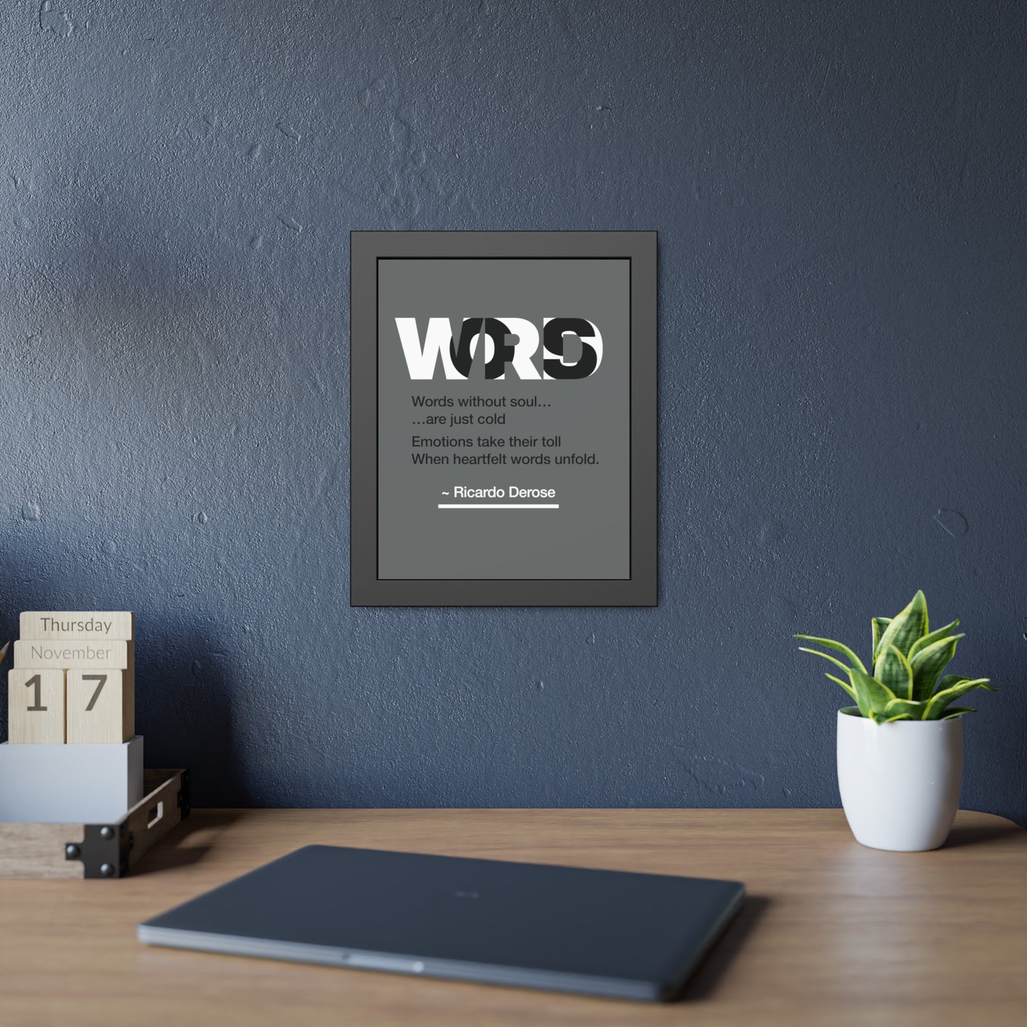 Words Framed Paper Posters