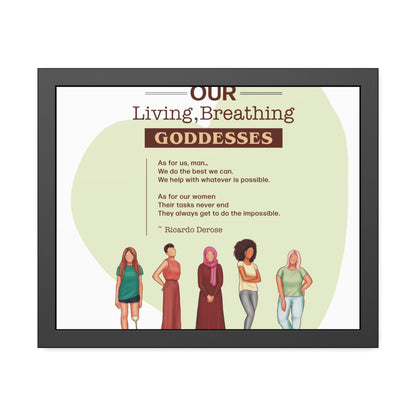 Our Living,Breathing Goddesses Framed Paper Posters