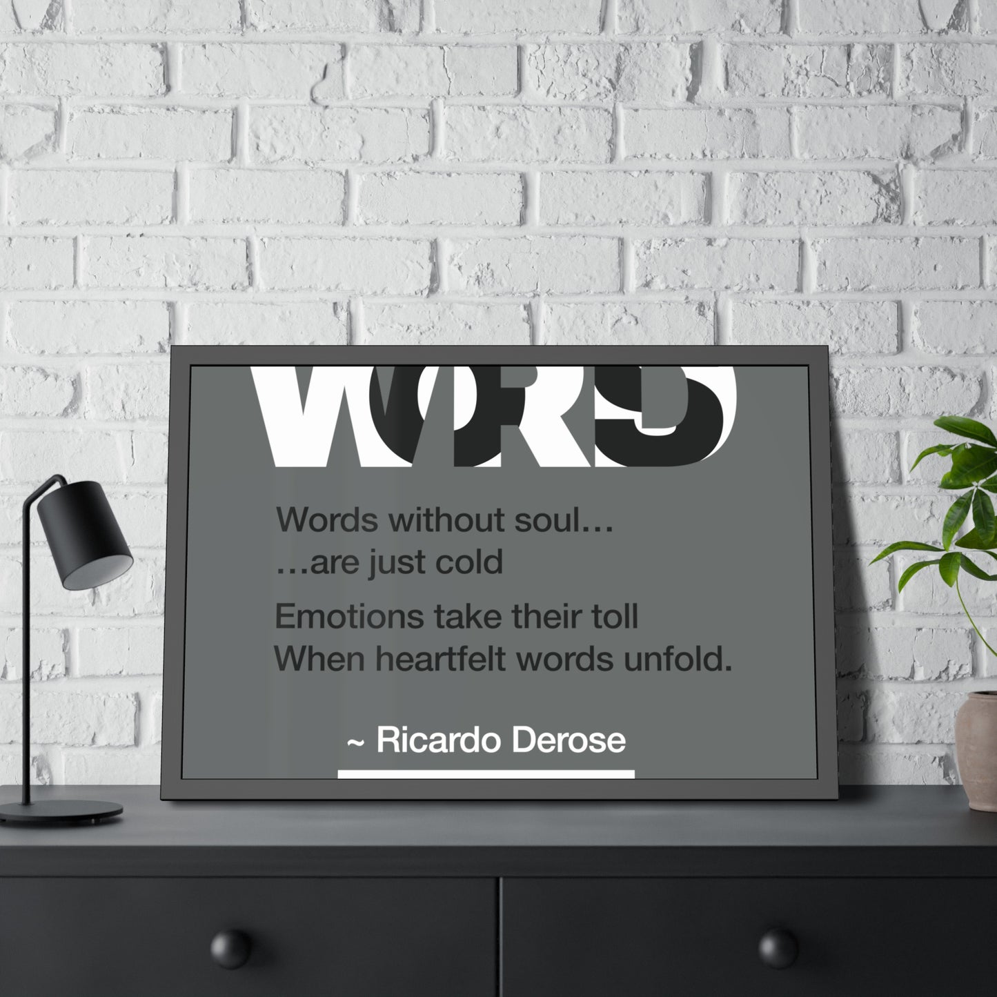 Words Framed Paper Posters