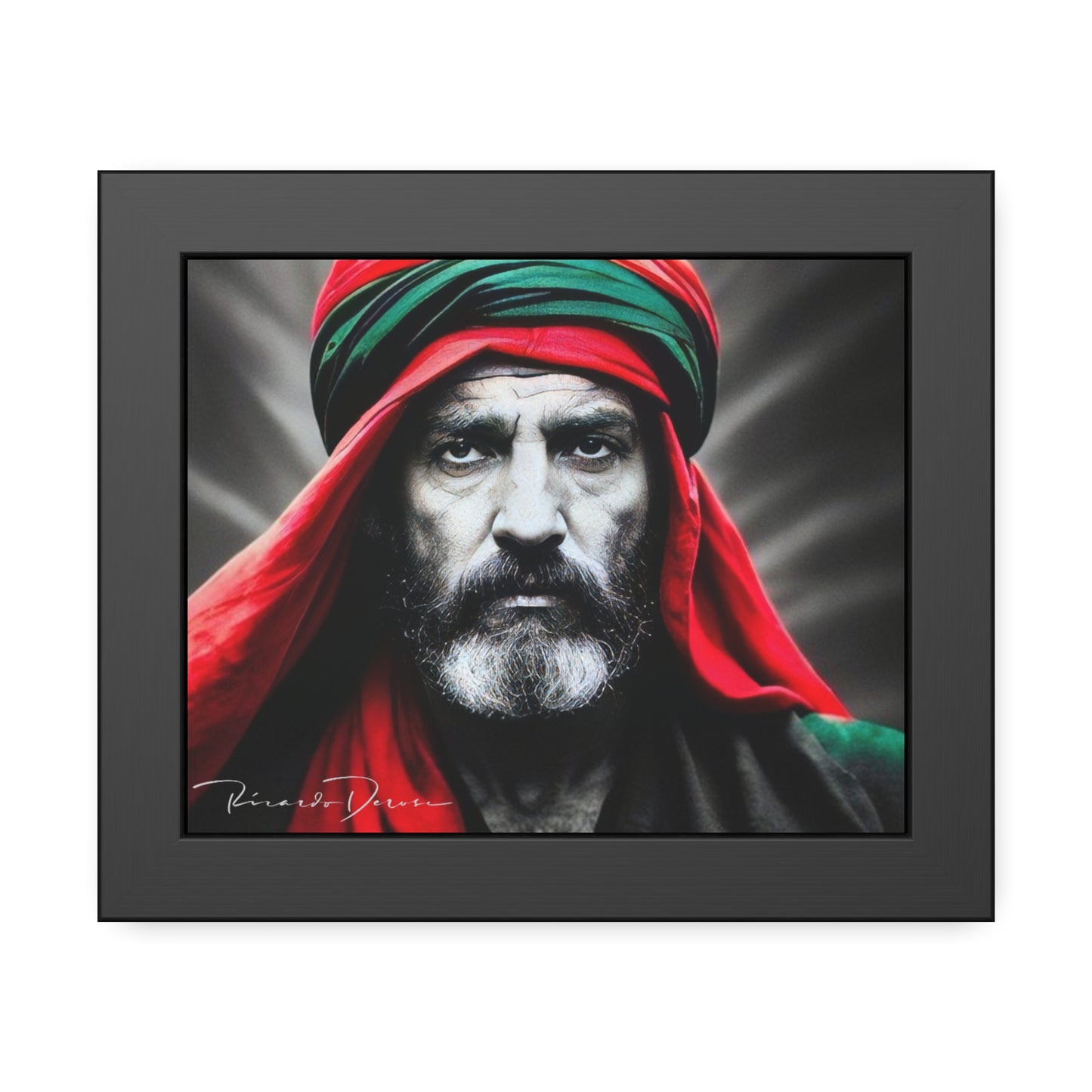 Palestine Old Man Framed Poster