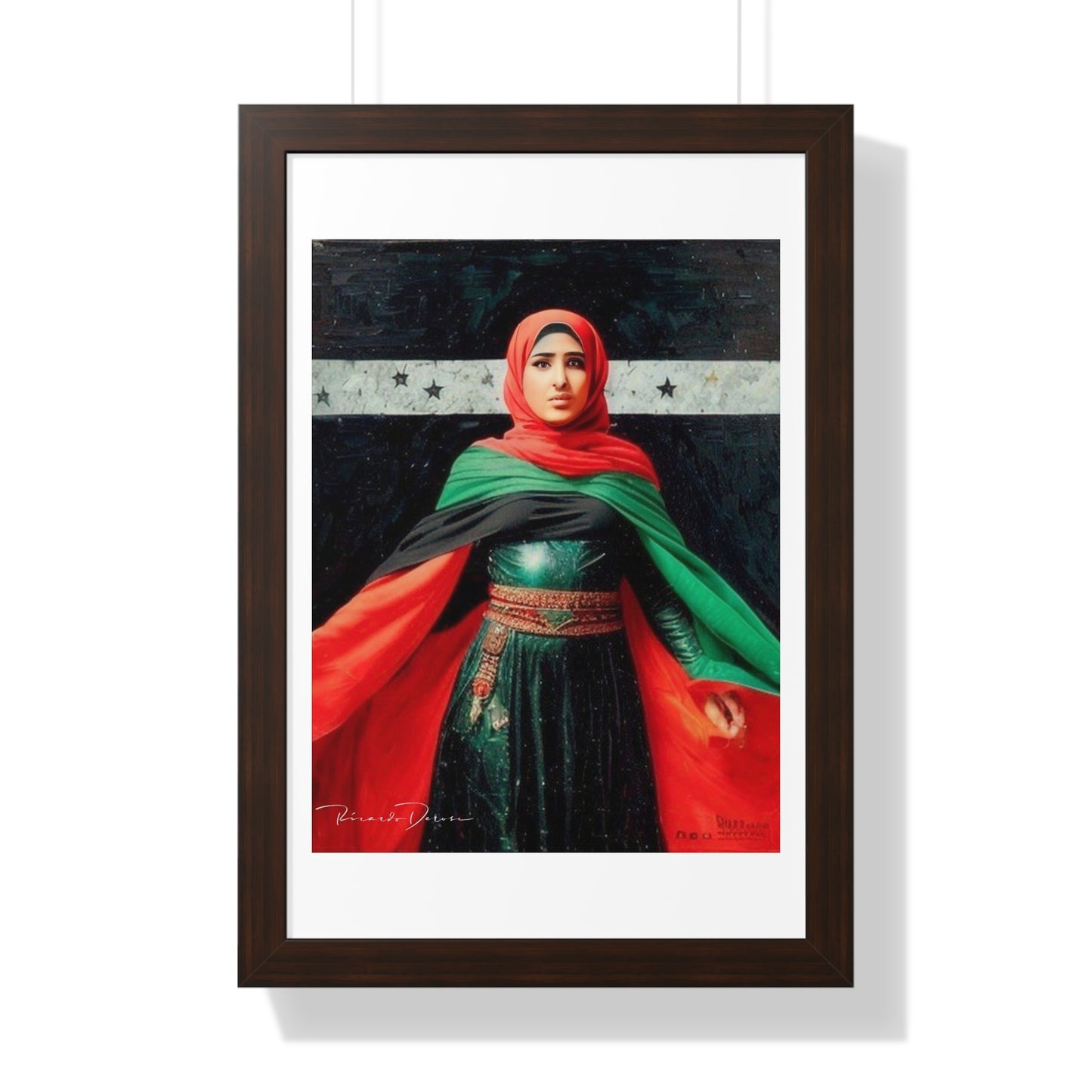 Framed Palestine Vertical Poster - Derose Entertainment 