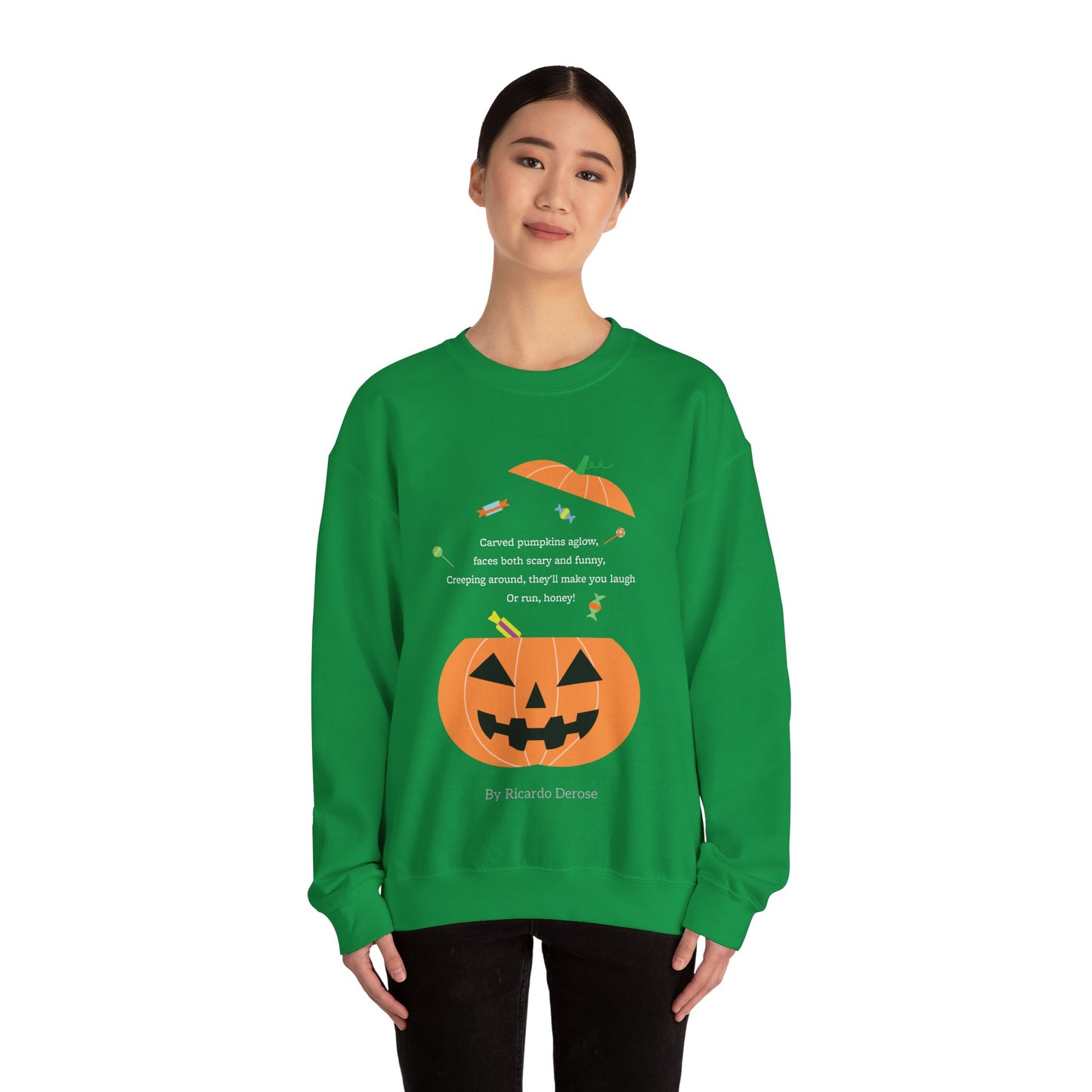 Halloween Jack o Lantern_Unisex Heavy Blend™ Crewneck Sweatshirt