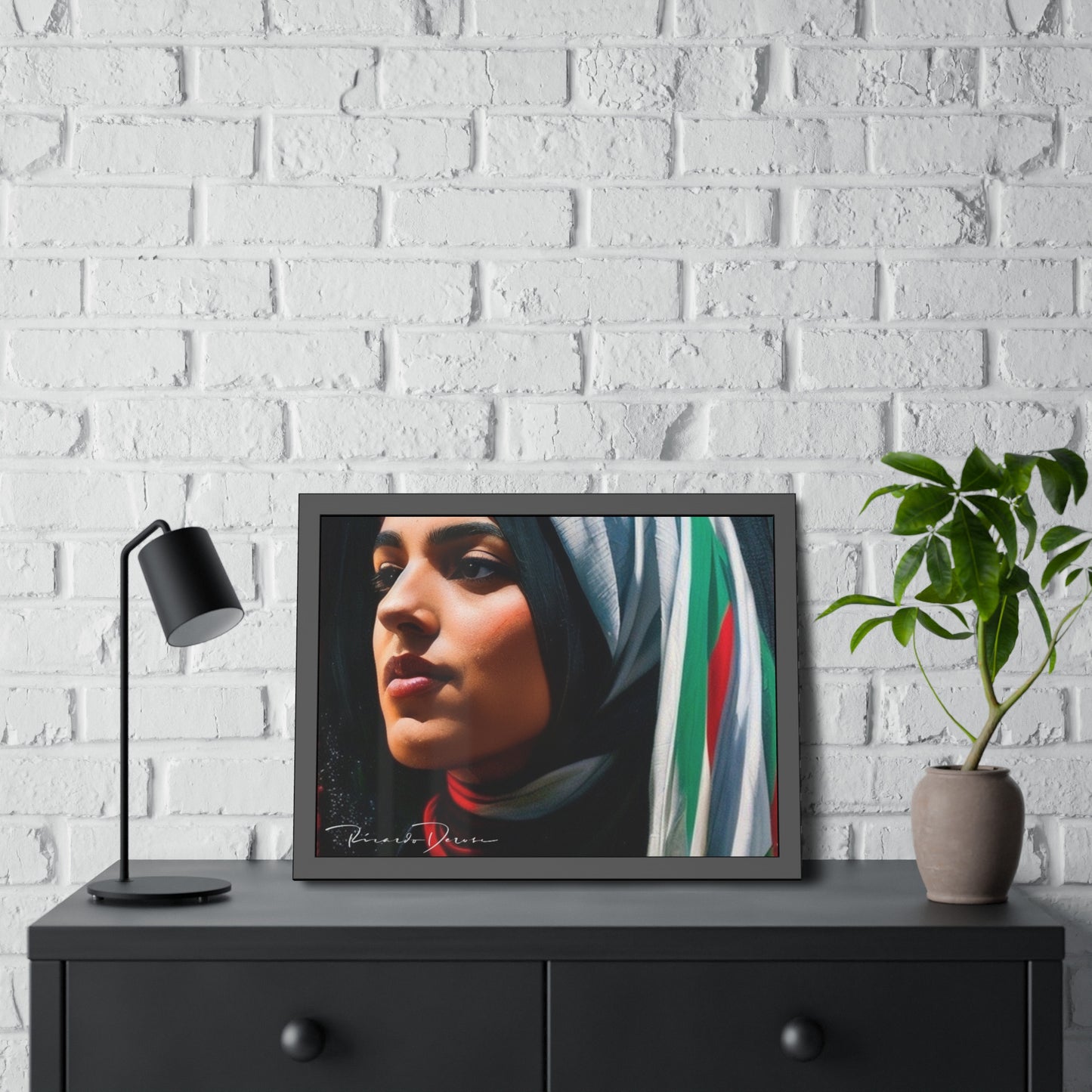 Palestine Girl Framed Poster