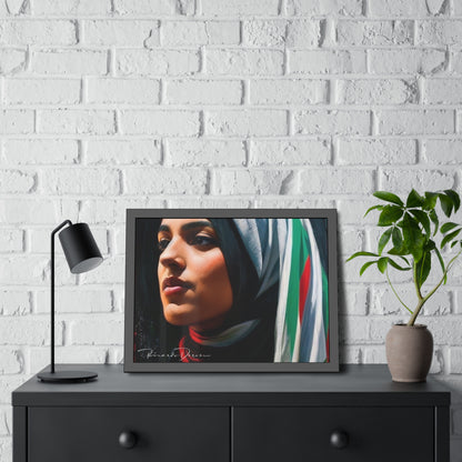 Palestine Girl Framed Poster