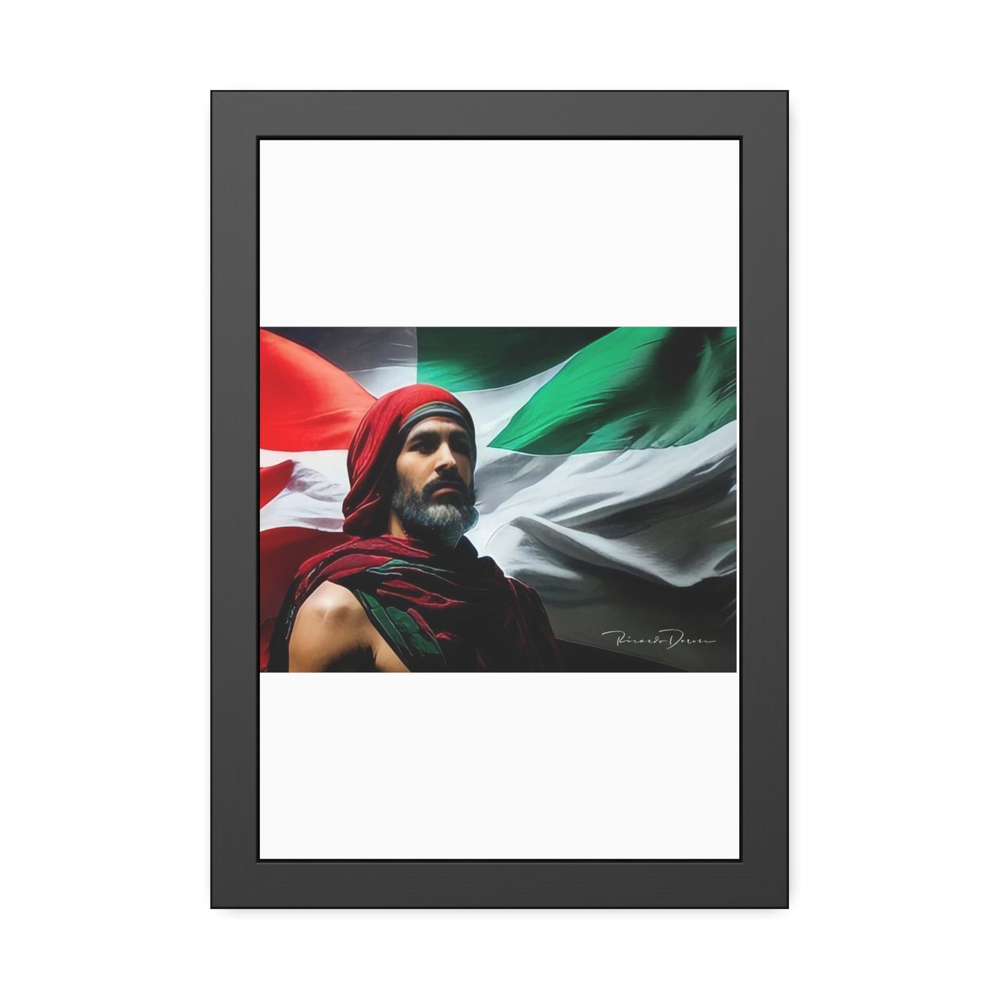 Framed Free Palestine Paper Posters