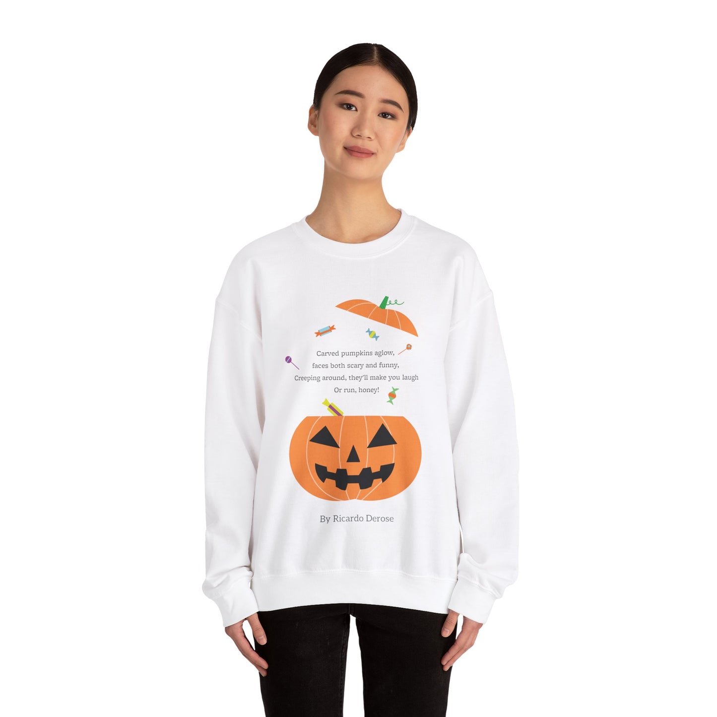 Halloween Jack o Lantern_Unisex Heavy Blend™ Crewneck Sweatshirt