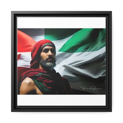 Free Palestine Matte Canvas, Black Frame - Derose Entertainment 