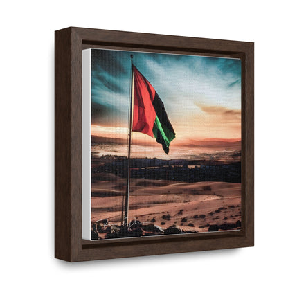 Palestine Flag Gallery Canvas Wraps, Square Frame - Derose Entertainment 